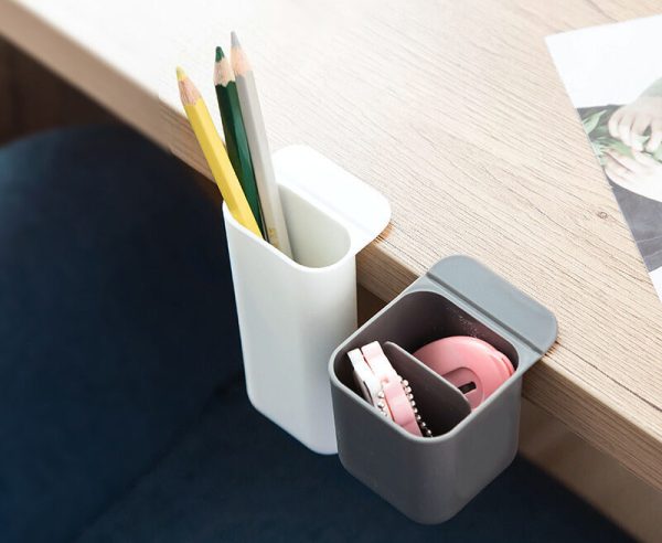 self adhesive pen and stationery holder for desk