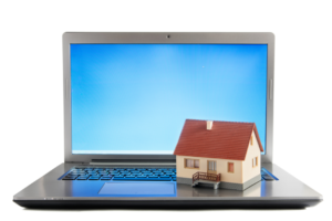 small house on laptop